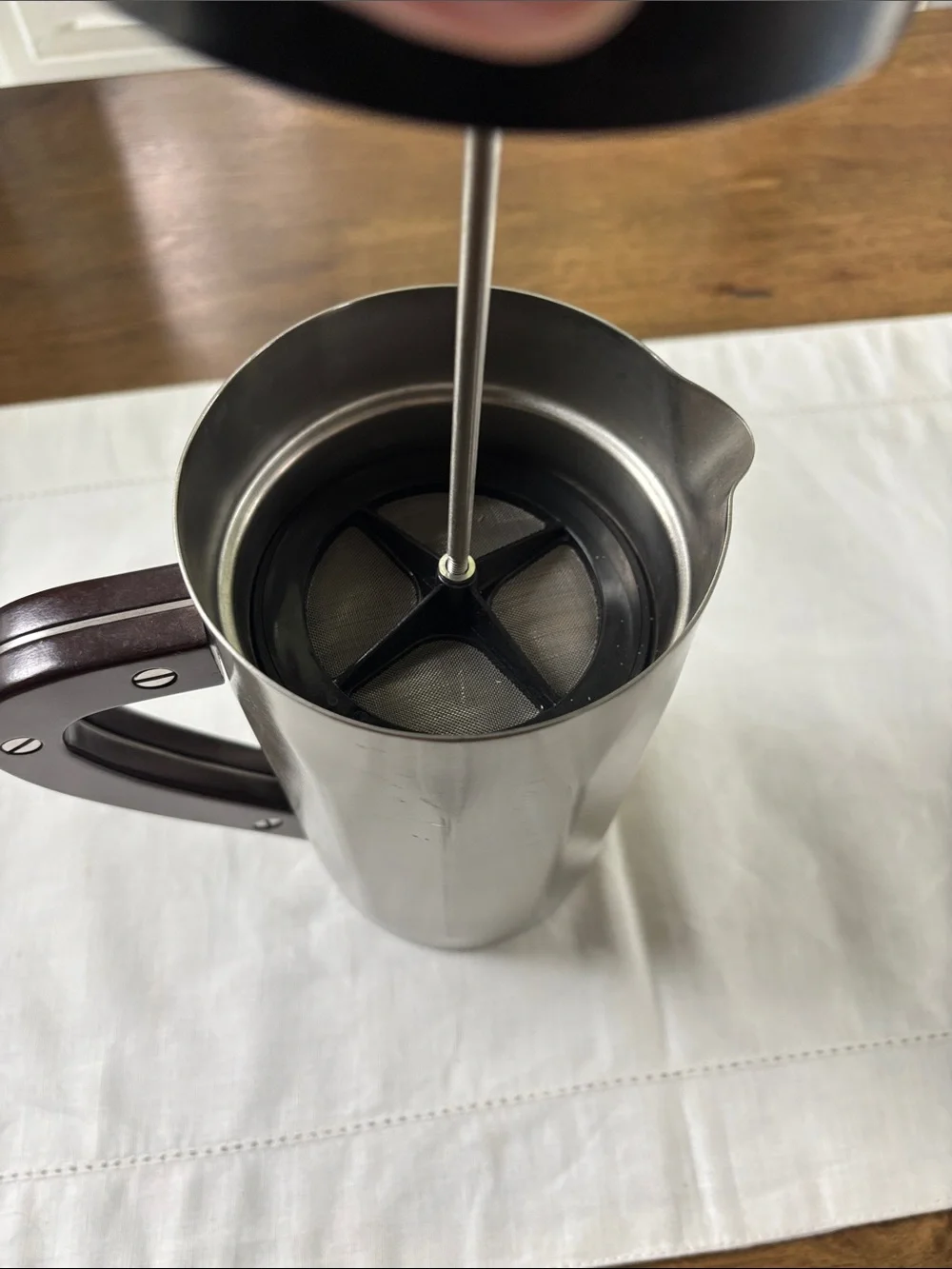 Starbucks Stainless Steel Coffee Press with Black Handle